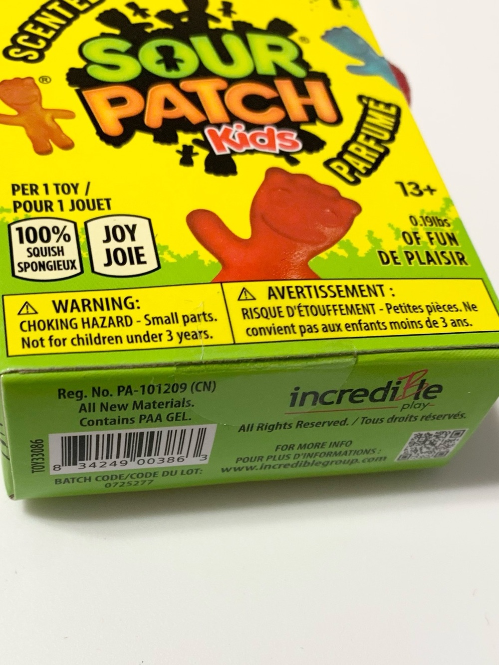 Sour Patch Kids Scented Squishi Toy Squishy Fidget NEW RED - Picture 3 of 4